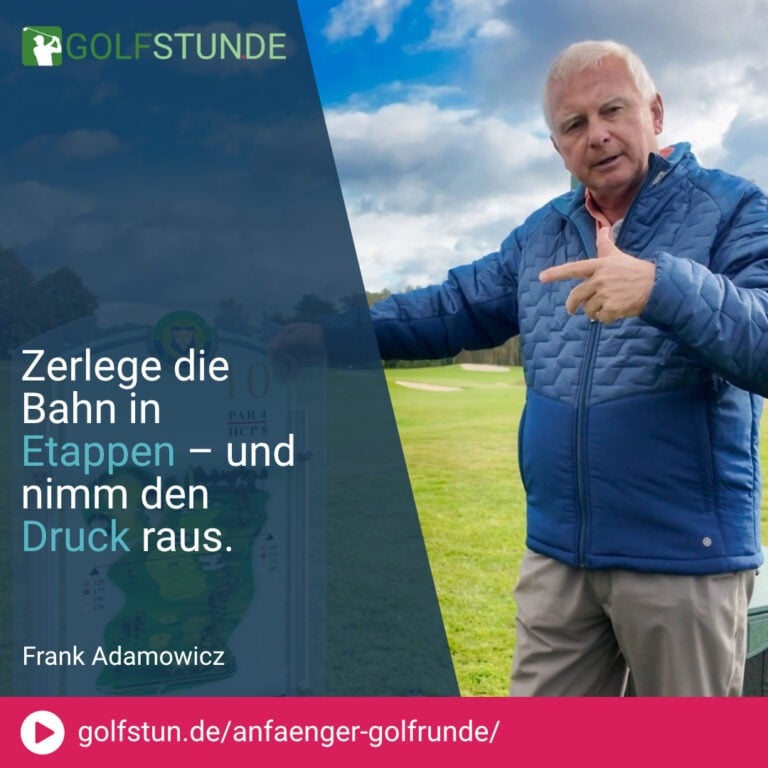 🏌️‍♂️ Golfstart holprig? Ganz normal – mit Ruhe kommt Sicherheit.
🗺️ Tafel lesen, Bahn verstehen, besser spielen.
📏 Schlaglängen kennen spart Stress.
🏌️ In Ruhe oder allein spielen hilft beim Einstieg.