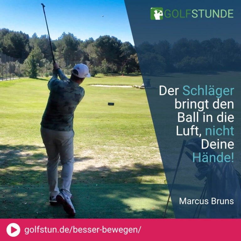 ⛳️ Der Ballkontakt fühlt sich nicht sauber an? Schau Dir Deinen linken Fuß an!
💡 Drehe ihn (als Rechtshänder) leicht nach außen – ca. 25–30 Grad.
💡 So kannst Du besser rotieren und Dein Gewicht leichter verlagern.
💡 Mehr Stabilität im Schwung, besonders beim Pitchen und Chippen.
💡 Ergebnis: Konstanterer Ballkontakt und sauberes Finish.