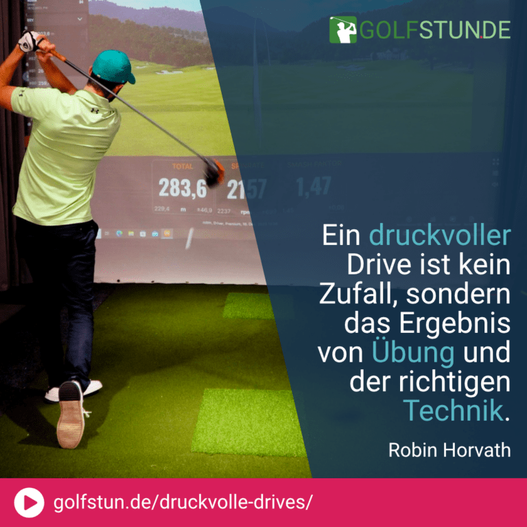 🏌️‍♂️ Problem mit laschen Drives? Nicht immer liegt es an der Schwunggeschwindigkeit.
⚖️ Richtige Position im Treffmoment ist entscheidend für die Kraftübertragung.
💪 Gewicht auf dem vorderen Fuß = kraftvoller Drive.
🏌️‍♂️ Treffen mit Schlägermitte und optimale Körperposition verbessern den Drive.
🏌️‍♂️ Rechten Arm nah am Körper halten und durch den Ball »drücken« erhöht den Druck.