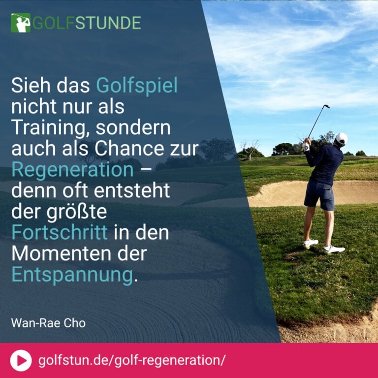 🌿 Golf entspannt: Mehr Natur und Spaß statt nur Wettkampf und Technik.
🌿️ Druck ablegen: Schlechte Schläge akzeptieren, durchatmen, weitermachen.
🌿️‍♂️ Stress abbauen: Golf als Erholung und Auszeit vom Alltag genießen.
🌿 Einfach ausprobieren: Freunde ermutigen, ohne Druck zu spielen.
🌿 Im Moment leben: Golf ist mehr als Sport – es ist Lebensfreude.