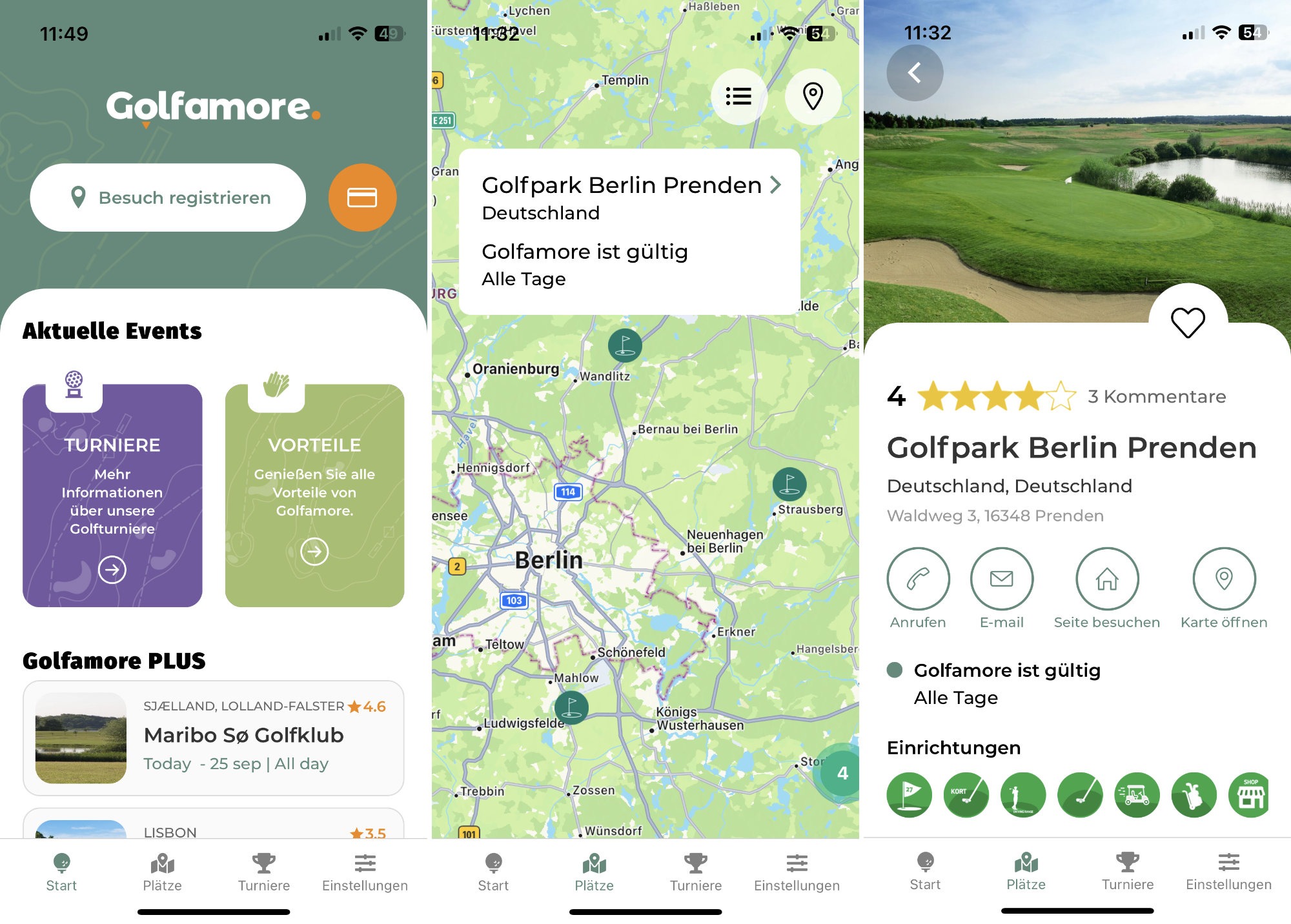 golfamore app - Die Golfamore Greenfee-Rabattkarte: Mehr Golf für weniger Geld