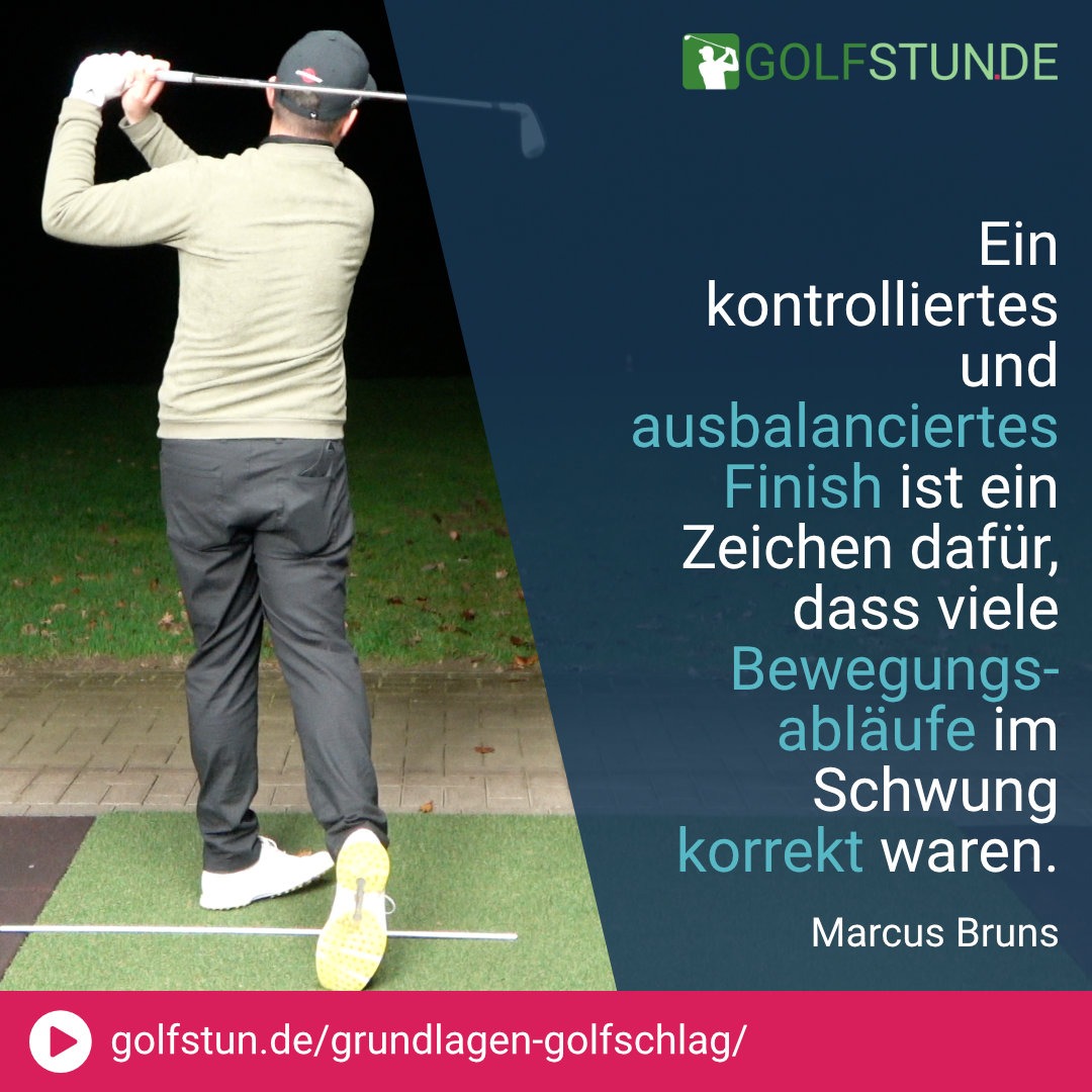 Die vier Schlüsselelemente für einen guten Golfschlag