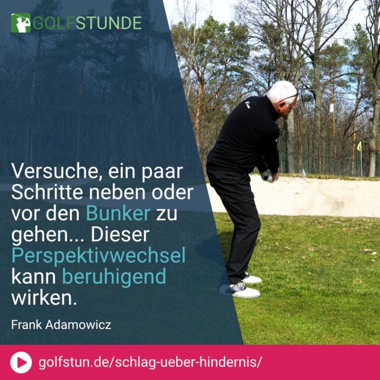 🏌️‍♂️ Herausfordernde Golf-Situationen wie Bunker und wenig Grün können einschüchternd wirken.
💡 Perspektivwechsel: Betrachte die Situation aus verschiedenen Winkeln, um neue Möglichkeiten zu entdecken.
💡 Richtig einschätzen: Nicht in Panik geraten, sondern die Lage ruhig analysieren.
💡 Berücksichtige Dein Handicap: Nicht jeder Schlag muss perfekt sein; das Ziel ist, den Ball sicher auf das Grün zu bringen.
🧘‍♂️ Entwickle eine Routine: Tief durchatmen, entspannen und freie Schwünge ermöglichen.
💡 Übung und Wiederholung: Regelmäßiges Üben hilft, in schwierigen Situationen souveräner zu werden.
🏌️‍♂️ Szene analysieren: Nimm Dir Zeit, das Hindernis genau zu betrachten und eine Strategie zu entwickeln.
💡 Zurück zur Routine: Nach der Analyse in Deine gewohnte Pitch-Routine zurückkehren.
💡 Mit jeder Wiederholung Vertrauen in Deine Fähigkeiten aufbauen und souveräner mit Herausforderungen umgehen.
💡 Erkenne, dass mit der Zeit und Übung auch die schwierigsten Schläge auf dem Golfplatz leichter werden.