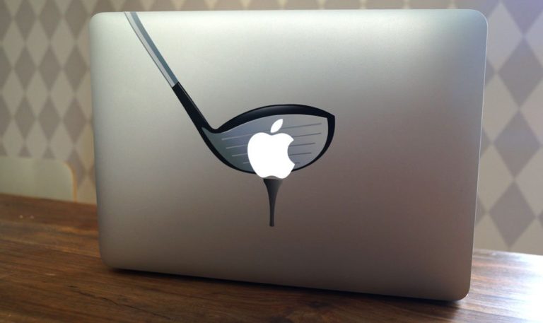macbook golf aufkleber 768x457 - Welcher Schwungtyp bist Du?