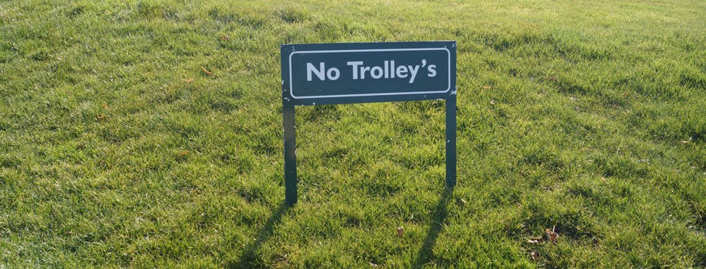 no trolleys no trolleys - So sparst Du Gewicht auf der Golfrunde