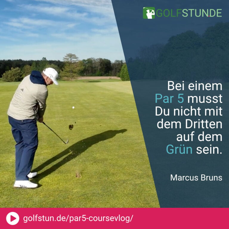 🧠 Par 5 mit Köpfchen spielen statt auf Länge setzen
⚠️ Abschlagklötze zeigen oft direkt in die Gefahr
💡 Rechne rückwärts vom Grün zu Deiner Lieblingsdistanz
✅ Routine nach Fehlschlag bewahren – das ist der Schlüssel
🎯 Fahnenposition beachten und auf Grünmitte zielen