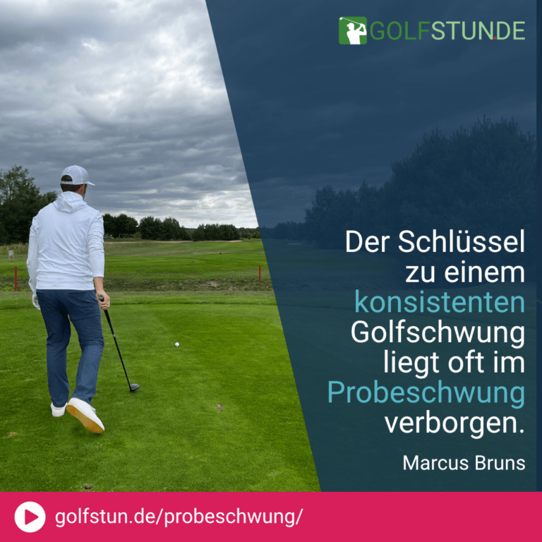 🔄 Fokussiere Dich auf eine technische Verbesserung: Anpassung der rechten Schulterposition zur Vermeidung einer zu steilen Schlägerführung.
🔄 Entwickle ein Gefühl im Probeschwung: Führe den Schwung mit etwa 20 % der normalen Schlagkraft aus.
🔄 Hole Dir Feedback: Beobachte und spüre Deinen Schwung genau, um positives Feedback für den tatsächlichen Schlag zu sammeln.
🔄 Übertrage das Gefühl auf den Schlag: Führe den Schlag mit dem gleichen Fokus und Gefühl wie im Probeschwung aus.