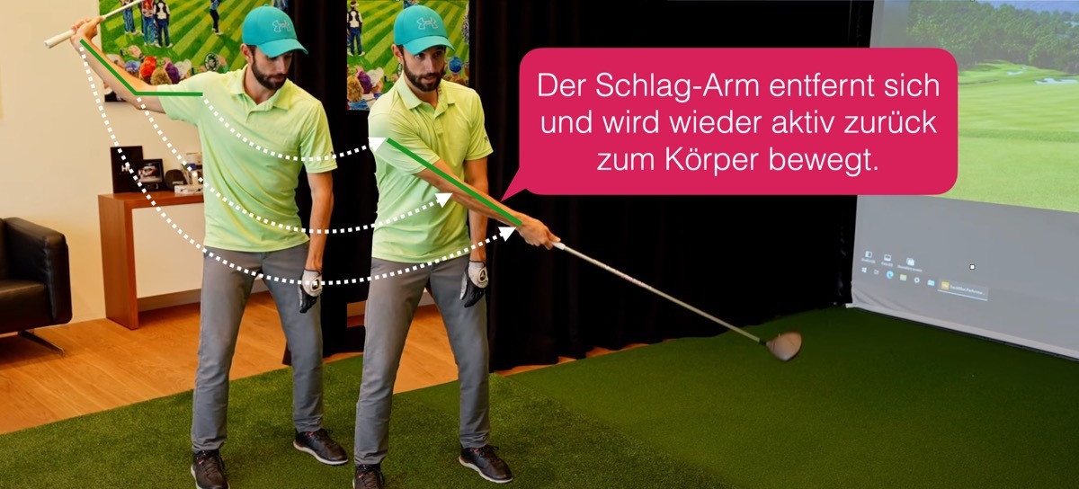 schlag arm driver - Einsatz der Arme für mehr Weite mit dem Driver