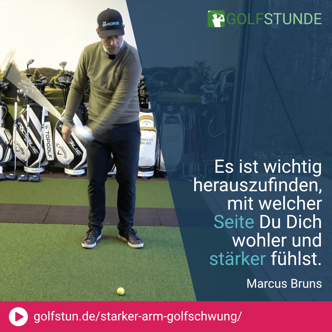 Der Führungsarm im Golfschwung