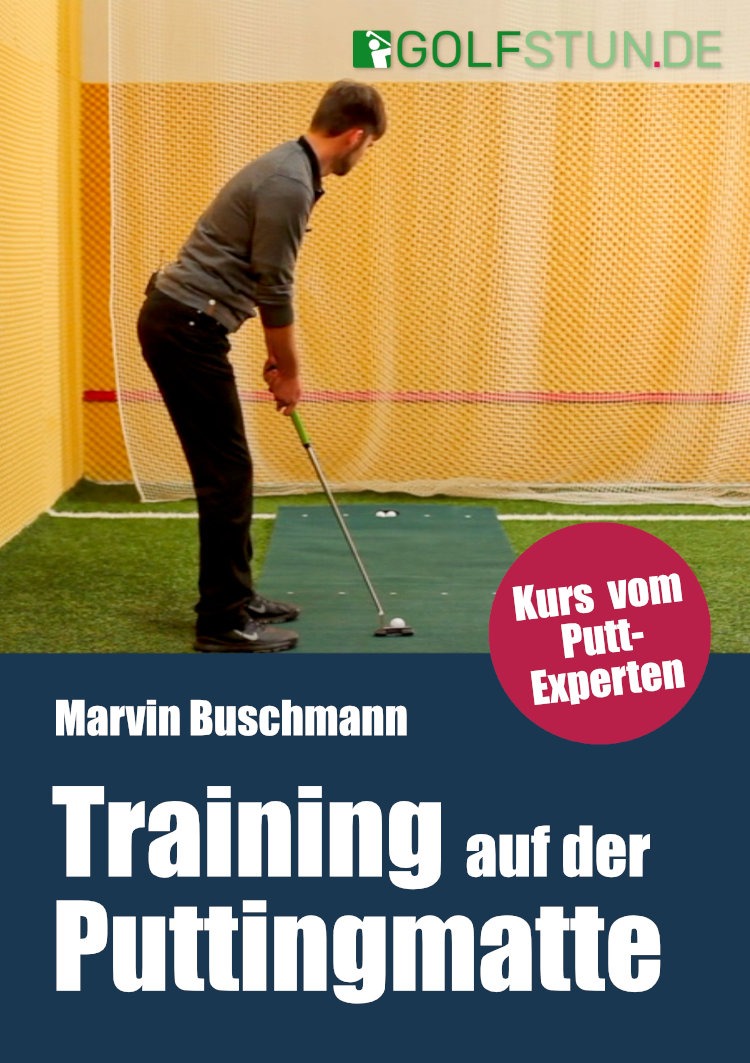 training puttingmatte 1 - So lernst Du die Schlagfl&auml;che Deines Putters zu kontrollieren (Training auf der Puttingmatte)